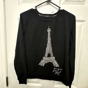 Karl Lagerfeld Paris studded Eiffel Tower graphic sweatshirt 
Size XXS
